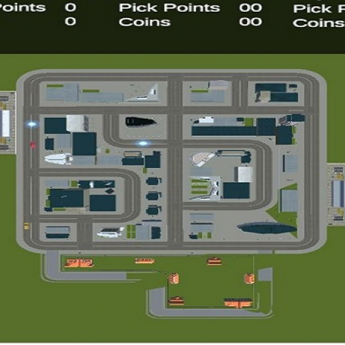 Top Down Taxi Car Game