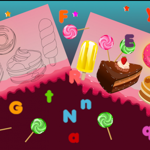 Candy Land Alphabet Letters