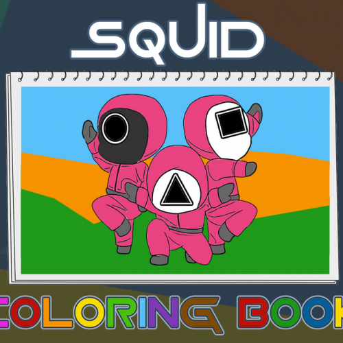Squid Coloring Book