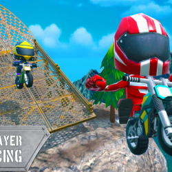 Crazy 2 Player Moto Racing