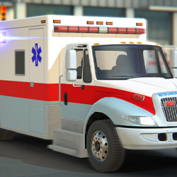 City Ambulance Car Driving