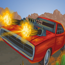 Battle On Road Car Game 2D