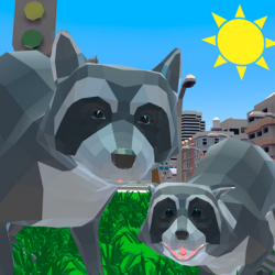 Raccoon Adventure City Simulator 3D