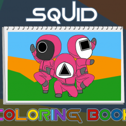 Squid Coloring Book