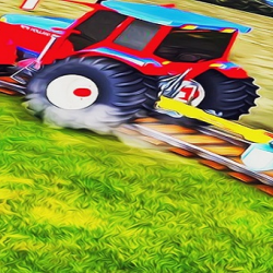 Heavy Duty Tractor Towing Train Games